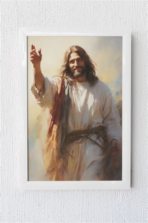 Jesus Painting Painting of Jesus Christ Painting Arts - Etsy