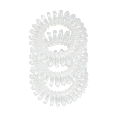 Spiral Hair Ties Clear – 3 Pack - Shampoo Plus