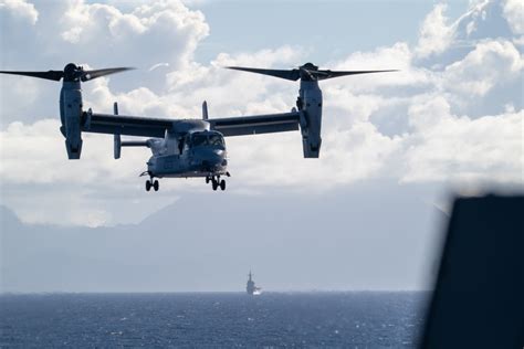 DVIDS - Images - MV-22B Osprey approaches the flight deck of USS ...