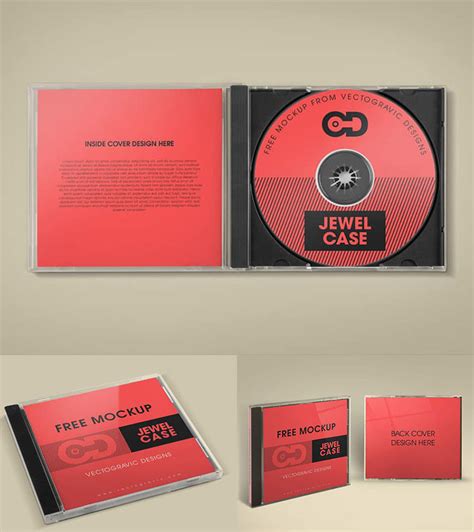 Free CD Jewel Case Mockup | Mockuptree