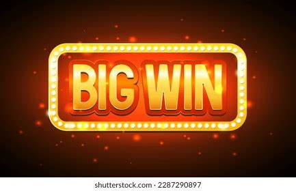 Big Win 3d Letters Golden Frame Stock Vector (Royalty Free) 2287290897 | Shutterstock