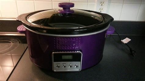 My Bella purple crock pot!! | Slow cooker crock pot, Crockpot, Crock