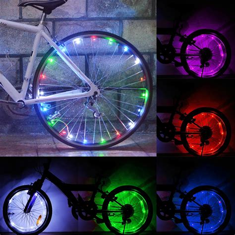 LED Colorful Bicycle Lights Mountain Bike Light Cycling Wheel Spoke ...