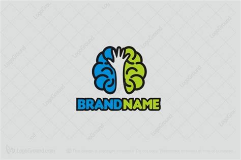 Brain Hand Logo