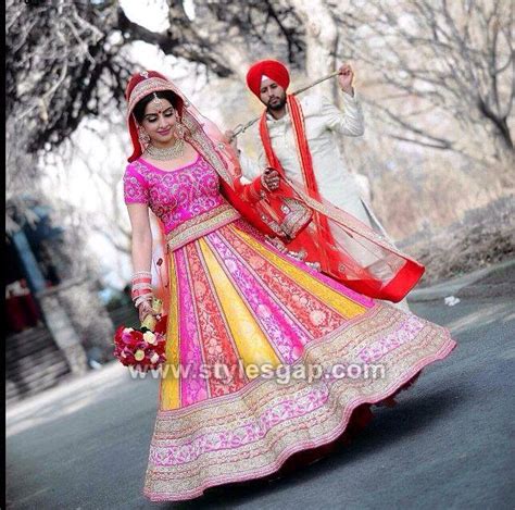 Latest Indian Wedding Bridal Ghagra trends (1) - StylesGap.com