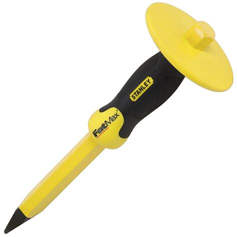 Stanley 4-18-329 FatMax Pointed Concrete Chisel 300 x 19mm (12 x 3/4in) with Guard STA418329 ...