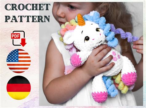 Crochet Pattern Unicorn Toy Amigurumi Pattern PDF Tutorial - Etsy