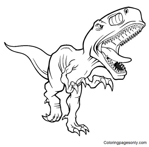 Tyrannosaurus Rex Coloring Pages Printable for Free Download