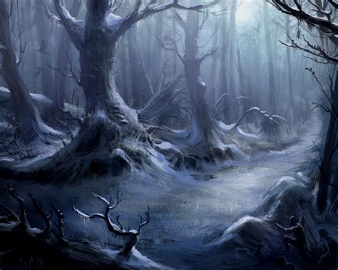 HD Horror Wallpaper: Creepy Spooky Forest for Halloween