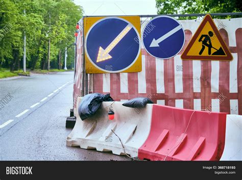 Roadworks Signs On Image & Photo (Free Trial) | Bigstock