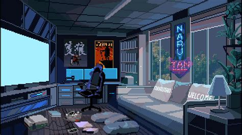 Gaming Room. Pixel art animated gif : PixelArt