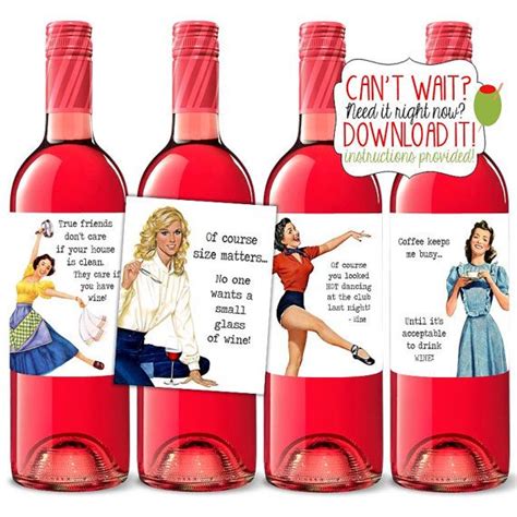 Free Printable Funny Wine Labels Printable Flattening The Curve One ...