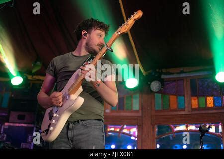 Tide lines band on stage at the Bearded Theory festival Stock Photo - Alamy