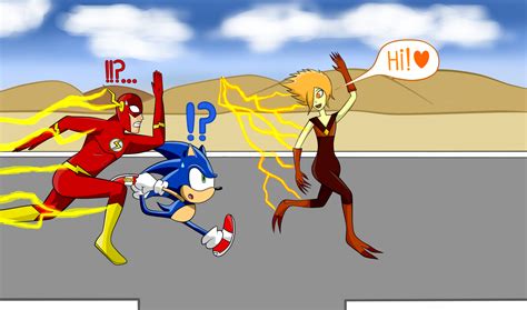 Sonic vs Flash vs.. Citrina?? by DarkHareGirl95 on DeviantArt