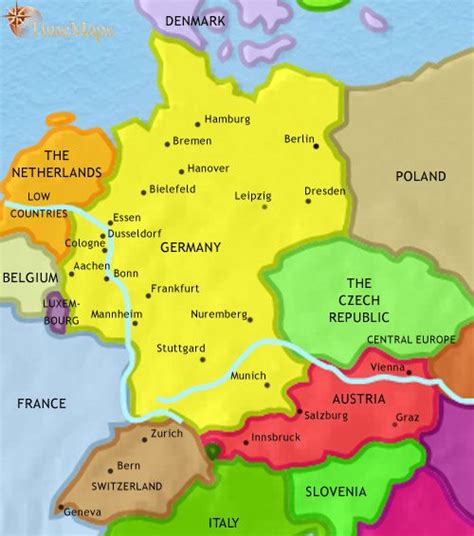 Map of Germany in 979 CE: The Holy Roman Empire | TimeMaps