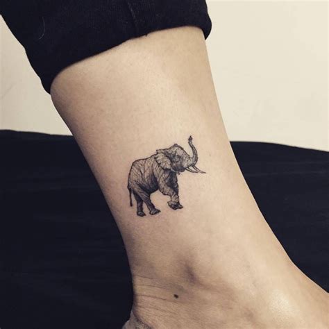 Elephant tattoo on the ankle. Dream Tattoos, Love Tattoos, Mini Tattoos ...