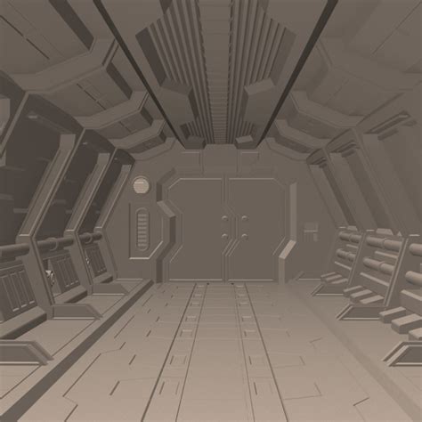 Sci fi Hallway 3D Model $30 - .fbx .ma .max .obj - Free3D