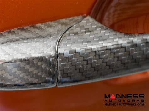 FIAT 500 Door Handle Covers - Carbon Fiber , FT500-13