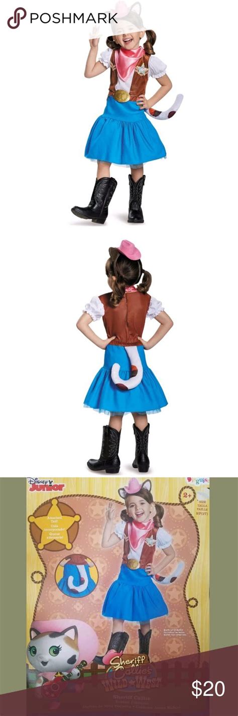 Disney Junior Sheriff Callie Deluxe Costume 2T | Sheriff callie costume, Disney junior ...