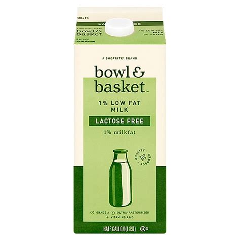 Bowl & Basket Lactose Free 1% Low Fat Milk, half gallon - ShopRite