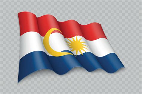 3D Realistic waving Flag of Labuan is a state of Malaysia 25354930 Vector Art at Vecteezy