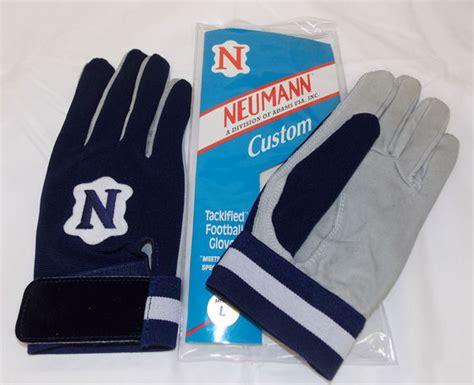 Football Gloves | Tackified | Navy Blue Size Large | Neumann