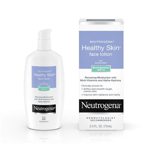 Neutrogena Healthy Skin Face Lotion Moisturizer with Sunscreen and ...