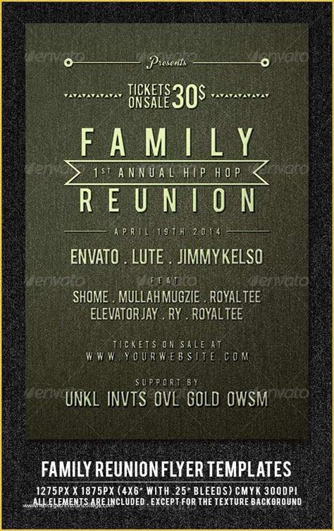 Reunion Flyer Template Free Of African American Family Reunion Agenda to Pin On ...