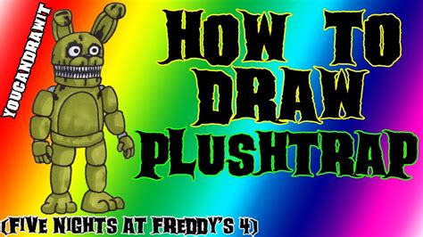 How To Draw Plushtrap from Five Nights At Freddy's 4 YouCanDrawIt ツ ...