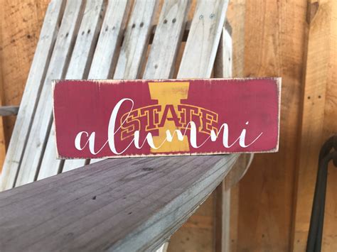 Iowa State Alumni gift University of Iowa Alumni sign | Etsy