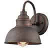 CLAXY 8.43 in. Copper Outdoor Hardwired Barn Wall Sconce with No Bulbs ...