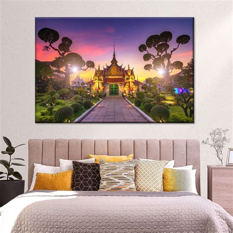 Wat Arun Temple Sunset Wall Art | Photography