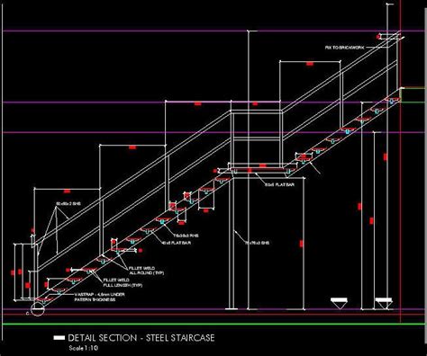 Steel Staircase Detail Section