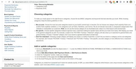 Amazon Book Categories : What Authors Need to Know
