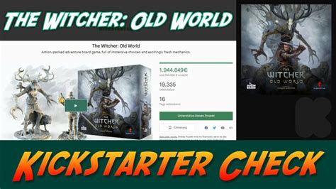 The Witcher: Old World - Kickstarter Check (Go On Board ...