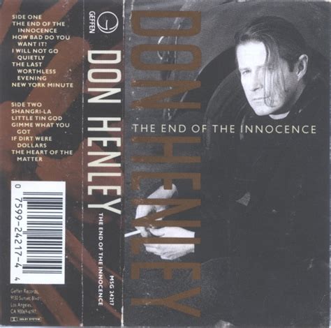 Don Henley - The End Of The Innocence (1989, AR, Dolby HX Pro, B NR ...