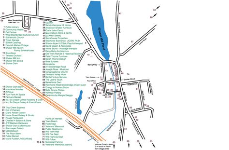 Downtown West Stockbridge [Business locator map]