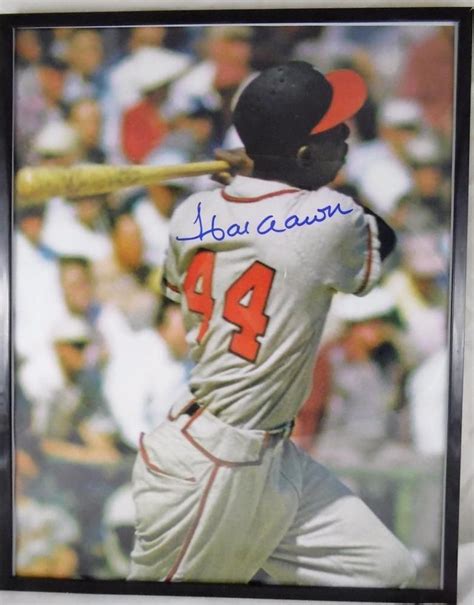 HANK AARON Autograph Photo Baseball Hall Of Fame 11" x 14" MLB ...