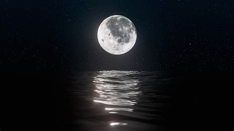 Free picture: Graphic illustration of waves with moonlight in frame