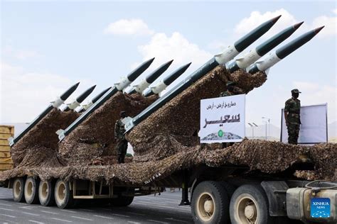 Yemen's Houthi group displays "home-made long-range" missiles at parade ...