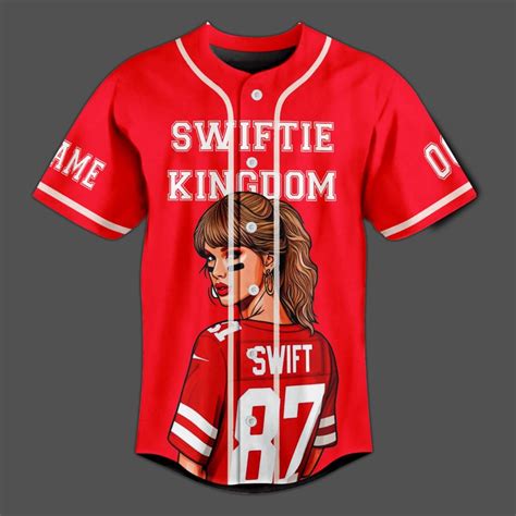 Taylor Swift Chiefs Customized Baseball Jersey: Swiftie Kingdom - Tinykem