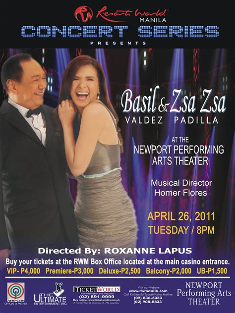 halohalo22o: ZSA ZSA PADILLA & BASIL VALDEZ CONCERT SERIES FOR RESORT WORLD