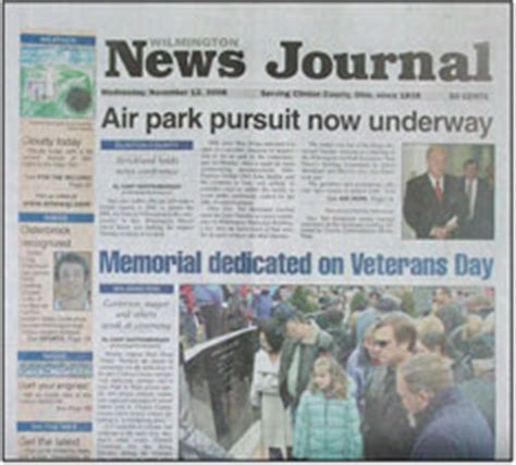 Wilmington News Journal. The Wilmington, Delaware News Journal is in the Philadelphia, PA DMA ...