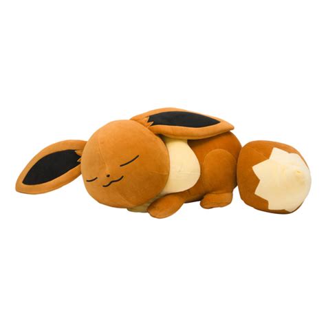 Pokemon Center 2017 Eevee Collection Large Size Plush Sleeping Eevee doll Big