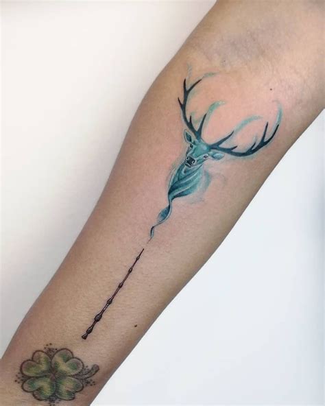 This patronus piece by @bloodfloortattoo on Instagram is one of the ...