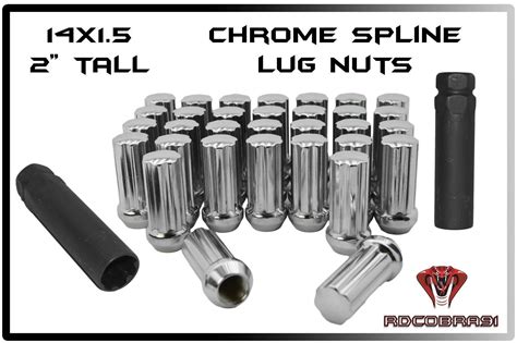 Chrome Spline Lug Nuts