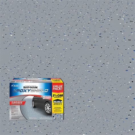 Rust-Oleum EpoxyShield 2 gal. Gray 2-Part High-Gloss Epoxy Garage Floor ...