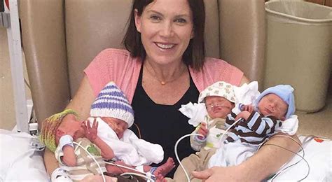 Mother Defies All Odds And Gave Birth To Quadruplets. - Hrtwarming