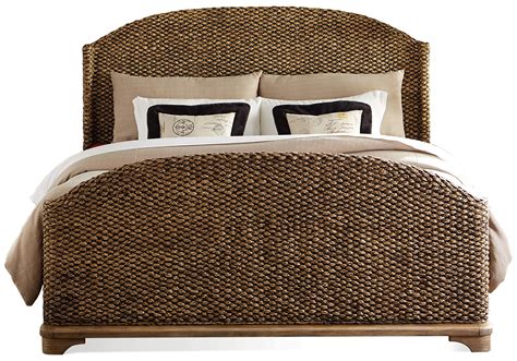 Riverside Furniture Sherborne Queen Woven Seagrass Bed | Jacksonville ...