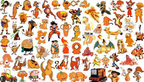 Orange Cartoon Characters